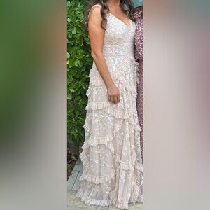 Sequin Embellished Sleeveless Dress